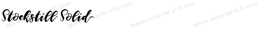 Stockstill Solid字体转换